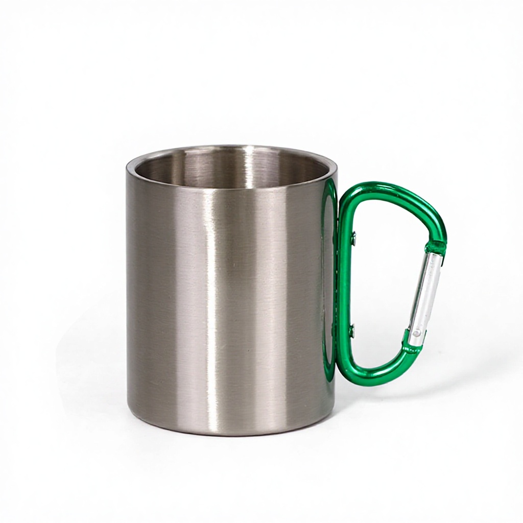 Poignée verte-argent