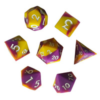 Vente flash - Dés polyédriques en silicone personnalisés D20, couleurs mélangées, dés géants pour jeux de société et de cartes