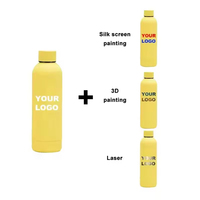 Bouteille d'eau isotherme en acier inoxydable personnalisée avec logo sur mesure, gourde isotherme portable pour cadeaux d'entreprise et promotions