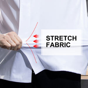 ชุดเครื่องแบบเชฟแขนสั้นเสื้อแจ็กเก็ตสำหรับร้านอาหารโรงแรม - Product Image 4