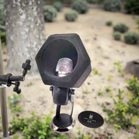 Microphone de conférence sans fil avec filtre anti-bruit et cabine d'isolation légère pour une utilisation en studio portable