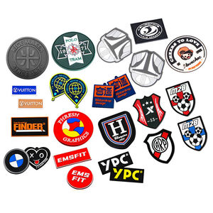 مخصص مطبوع سيليكون نقل الحرارة السفر بقع مطاطية قابلة للغسل مع شعار مخصص ملصقات سيليكون المطاط - Product Image 2