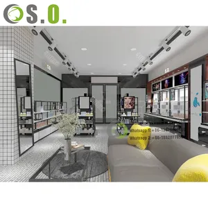 2024 Customized Cosmetics Retail Shop Furniture Design Makeup Store Interior Design Makeup Store