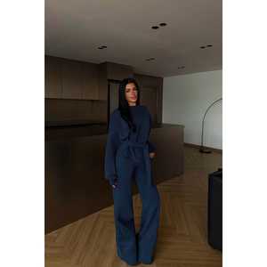 Chándal Azul Marino Vintage, Cortavientos, Transpirable, con Capucha, para Invierno, Talla Grande, con Logotipo Estampado, Traje Deportivo - Product Image 3