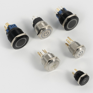 Interrupteur à bouton-poussoir momentané en laiton IP65 de 22 mm, 1NO NC, type à visser - Product Image 3