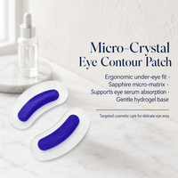 Patchs oculaires micro-cristallins à l'acide hyaluronique et hydrogel pour le soin quotidien des yeux, hydratants, autocollants pour le contour des yeux, certifiés CE/ISO
