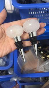 Bouchon de vin en pierre précieuse Bouchon de bouteille de vin en grappe d'améthyste Caverne en cristal Bouchon de vin rouge Cadeau de mode créatif - Product Image 3