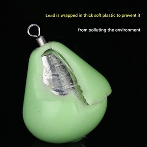 18G 30G 45G 60G 75G 112G 131G 150G Sáng Nhựa Tráng Sâu Biển Thuyền Đánh Cá Sinker Với Xoay Chì Sinker - Product Image 2