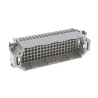Connecteur robuste HEE à 64 broches, insert en métal usiné CNC, matériel de verrouillage, fiche industrielle pour l'aviation