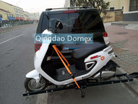 Porte-moto, scooter et dirt bike robuste de 500 livres, avec rampe de chargement et dispositif de verrouillage anti-inclinaison
