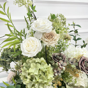 Vendita calda decorazione di <span class=keywords><strong>fiori</strong></span> artificiali classici decorazione della tavola di nozze di alta qualità seta <span class=keywords><strong>fiori</strong></span> di nozze verde corridoio <span class=keywords><strong>prato</strong></span> - Product Image 4