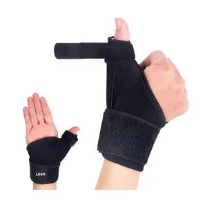 防止疲劳轻质透气可逆拇指手腕稳定夹板止痛手指扭伤拇指手套