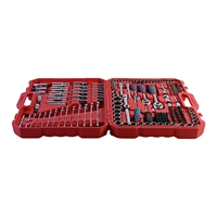 Ensemble d'outils de réparation pour la maison et la voiture en acier au carbone de 216 pièces avec garantie de 3 ans, prix d'usine, ensemble de clés à douilles