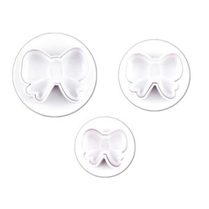 Lixsun 3 pièces ensemble bricolage gâteau Biscuit décoration outil nœud <span class=keywords><strong>papillon</strong></span> cravates Cookie Fondant Embosser gâteau plongeur Cutter - Product Image 3