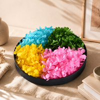 Bunga Hydrangea Awet Alami Grosir Anna Hydrangea untuk Buket Pernikahan, Rangkaian Bunga, Dekorasi Rumah OEM