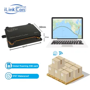 Миниатюрный GPS-трекер iLinkCon, устройство отслеживания посылки груза (Бесплатная глобальная SIM-карта), функция сенсора, Wi-Fi, LBS, GPS, BLE, IP67, работает 3 года