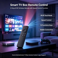 Control Remoto Inalámbrico IR RF de Doble Modo y 12 Teclas, Control Remoto Universal con Control de Velocidad para Android TV Box, Fabricación OEM ODM