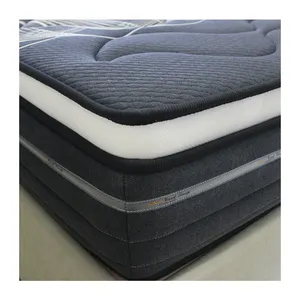 Queen King Bed With Mattresses Pocket Coil Spring Level Luxury Hotel Latex Mattress Customized Packaging