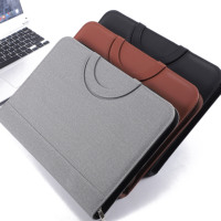 Carpeta de Archivos A4 para Negocios, Carpeta con Anillas y Logotipo Personalizado, Calculadora de 12 Dígitos, Cuaderno, Carpeta de Archivos con Clip de Cuero PU Premium