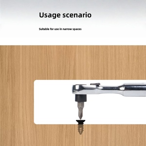 Cờ lê <span class=keywords><strong>mini</strong></span> 1/4 inch 72 răng, tháo lắp nhanh & tay cầm hai chiều để sửa chữa xe đạp, ô tô, điện tử dễ dàng - Product Image 4