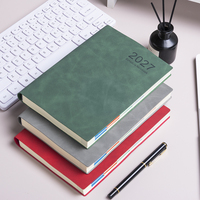 Agenda Anual de Negocios en Cuero PU, Formato A5, con Logotipo Personalizado para Uso en Oficina y Regalo