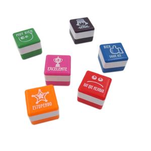 Tampons encreurs multi couleurs pour bébé, logo personnalisé, <span class=keywords><strong>tampon</strong></span> de protection, amusant pour enfants - Product Image 2