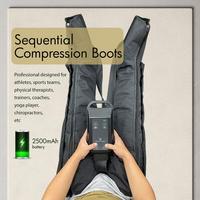 Bottes de compression de récupération sportive à circulation d'air à 8 chambres Conception sans fil pour la récupération musculaire Soulagement du gonflement Boost complet des jambes