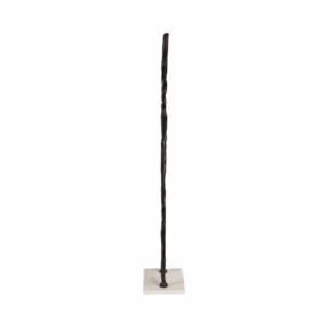 Scultura Astratta in Metallo con Anello, Statua con Base in Marmo, Decorazione per la Casa, Figurina Ornamentale, Accento per Scaffale e Tavolino da Caffè - Product Image 3