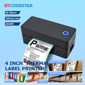 Máy in nhãn mã vạch nhiệt GTCODESTAR GT-P160, máy in để bàn di động, in chuyển nhiệt 4x6, in vận đơn không dây - Product Image 1