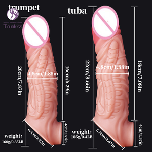 Tragbarer hohler Dildo Produkte für Erwachsene Spielzeug für Erwachsene Silikon material verlängerte Penis vergrößerung Männliches Sexspielzeug Hohl dildo - Product Image 2