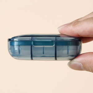 Uplus UP-PB50A Boîte à pilules portable à 3 compartiments Mini boîte à pilules en plastique PP Étanche à l'humidité Organiseur de pilules quotidien Matin <span class=keywords><strong>Midi</strong></span> - Product Image 3