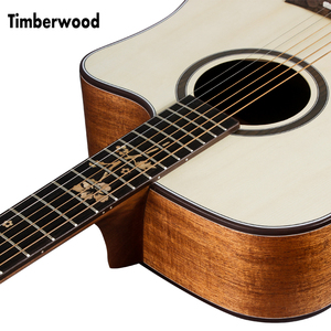 OEM <span class=keywords><strong>guitarra</strong></span> 40 pulgadas corte madera <span class=keywords><strong>guitarra</strong></span> acabado mate abeto sapele de vuelta/lado <span class=keywords><strong>guitarra</strong></span> acústica - Product Image 4