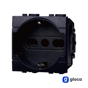 Prises murales Schuko Gloca, lot de 4, 16A 250V, en plastique avec mise à la terre standard, pour la série Living - Product Image 3