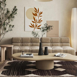 Table basse en fibre de verre personnalisable au design moderne en forme de nuage, couleur personnalisée, peinture durable, meubles de salon pour la maison - Product Image 5