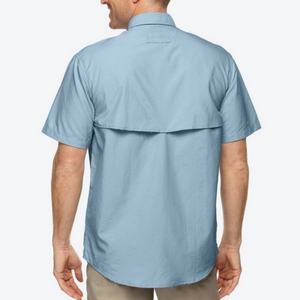 Chemise tactique de randonnée pour hommes, manches courtes, col boutonné, style Tropicwear, vente en gros - Product Image 3