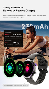 Người Phụ Nữ Mới 5AM Chất Lượng Cao Quay Số Amoled Vàng <span class=keywords><strong>W2</strong></span> Smartwatch Cô Gái Reloj La Bàn Vàng Thông Minh Đồng Hồ Mujer Không Thấm Nước Ban Nhạc Thông Minh - Product Image 4