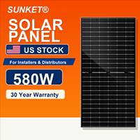 Topcon 580w bificiel panneau solaire noir complet verre transparent panneau solaire 800w module kit photovoltaïque tableau pour maison
