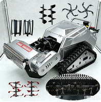 Tondeuse multifonctionnelle de qualité industrielle télécommandée pour pelouses, jardins, terrains de sport, ferme, avec rotoculteur et lame à marteaux