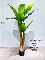 Pohon Pisang Buatan, Tanaman Dalam Ruangan, Pohon Palem, Pohon Cycas, Daun Terpisah, Plume, Tanaman Dalam Ruangan
