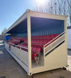 20ft 40ft Temporary Shipping Container Grandstandwith Roof Canopy Outdoor Portable Metal Bleacher Seats Event Stadium Bleachers - Product Image 4