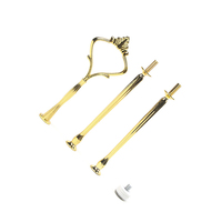 Grande couronne de mariage occidental, support à gâteau à trois couches, accessoires d'anniversaire, support à Dim Sum en alliage de Zinc, support métallique classique