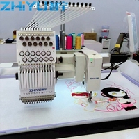 Machine à broder automatique à grande vitesse ZHIYU, grande surface de travail 650*1200mm, ordinateur Dahao d'origine, haute efficacité