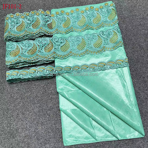 JF101 5 yards Bazin Riche de qualité supérieure, tissu africain uni de haute qualité - Product Image 3