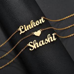 Collares Personalizados de Varias Capas con Letras, Alta Calidad, Sin Pedido Mínimo, Compatible con Dropshipping, Collares Populares con Logotipo, Nombre, Cadena de Acero Inoxidable - Product Image 6