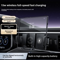 Chargeur sans fil pour voiture, matériau ABS, conception anti-corrosion pour téléphones, écrans pliables, navigation rotative