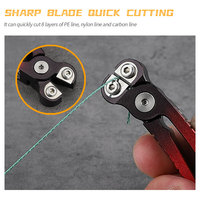 Ciseaux en aluminium pour la pêche à la mouche, pinces à poisson YLDT FG-1070 pour couper la ligne tressée, utilisation en eau salée, eau douce, en ruisseau, ciseaux dentelés