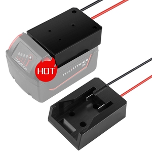 Adaptador de batería para <span class=keywords><strong>herramienta</strong></span> eléctrica de 18V, montaje de fuente de alimentación con cables, conector convertidor de batería, adaptador de corriente DIY - Product Image 1