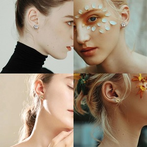 1 Paire de Boucles d'Oreilles Tendance en Acier Inoxydable Patte de Chat Mignonne pour Femmes et Filles, Clous d'Oreilles à Visser Motif Chien, Petits Bijoux, Cadeau pour Amoureuses des Animaux - Product Image 6