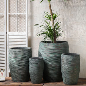 Maceta de hormigón grande Venta Macetas GRC Maceta Macetas altas de cemento Macetas de interior al aire libre - Product Image 6