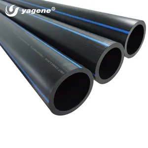 YAGENE pipes hdpe 1 inch 2 inch 3 inch PE100 hdpe pipes polyethylene pipe price